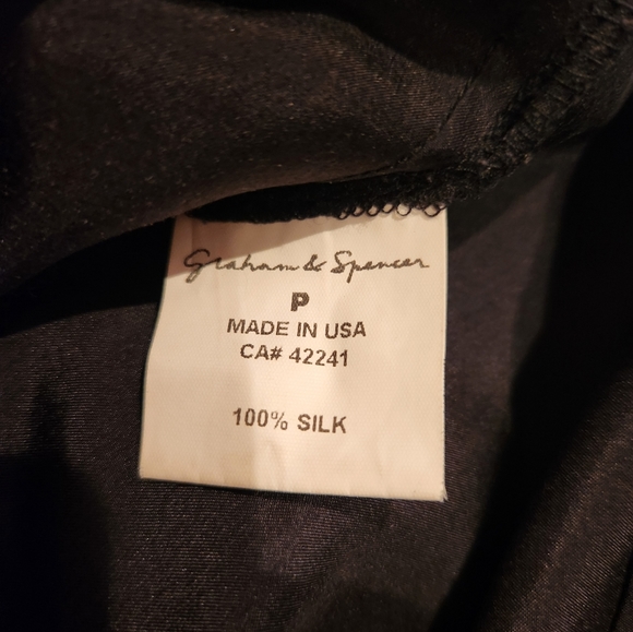 Graham and Spencer Black Shift Dress With Button in Front, US Size S - Picture 9 of 9